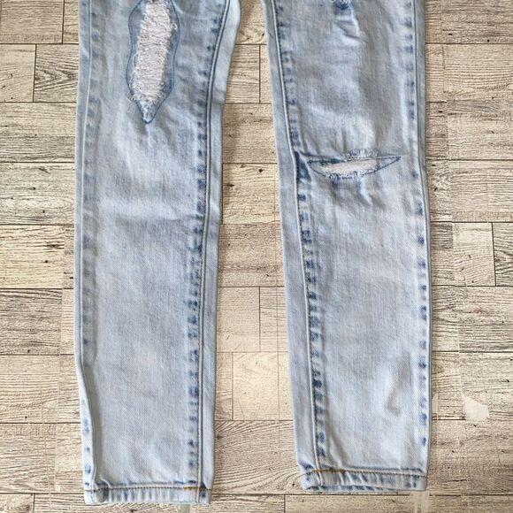 Lucky Brand, Little Girl’s, “Zoe”, Light Wash Distressed Denim Jeggings - Picture 5 of 7